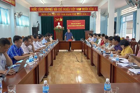 Bí thư Thành ủy làm việc với tập thể Đảng uỷ phường Quang Trung